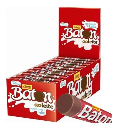 CHOCOLATE BATON GAROTO AO LEITE 30X16GRS