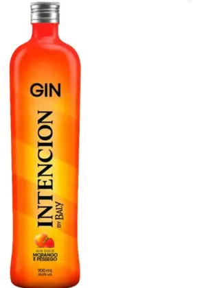GIN INTENCION MORANGO E PESSEGO 900ML