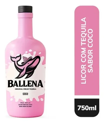 LICOR NACIONAL BALLENA COCO C- TEQUILA 750ML