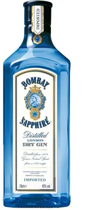 GIN IMPORTADO BOMBAY SAPHIRE DRY 750ML