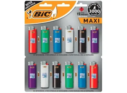 ISQUEIRO BIC MAX GRANDE COM 12