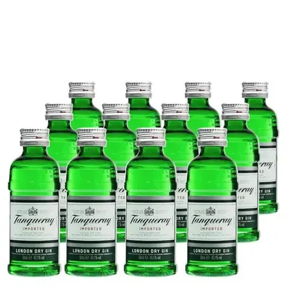 MINIATURA GIN TANQUERAY DRY 12X50ML