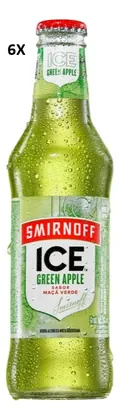 ICE SMIRNOFF GREEN APPLE LONG NECK 6X275ML