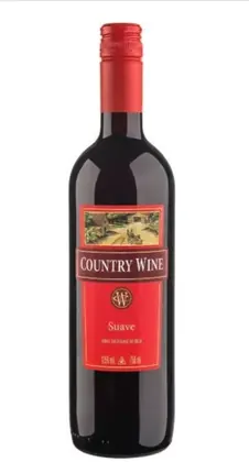 VINHO NAC COUNTRY WINE TINTO SUAVE 750ML